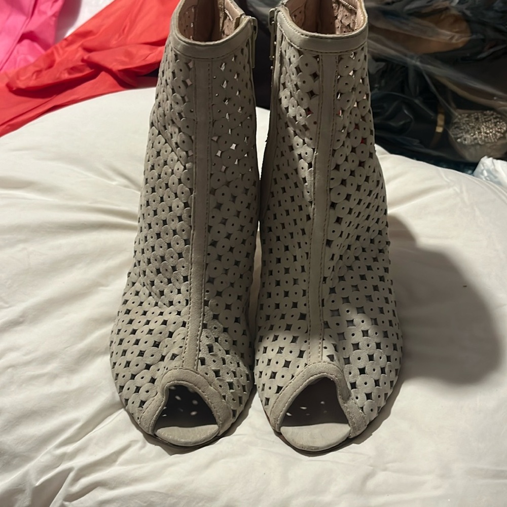 Boots open toe leather